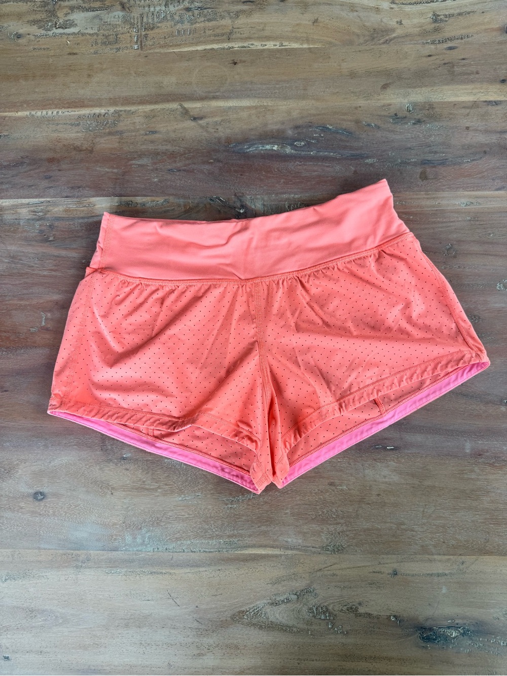 Lululemon Final Lap Short (2.5") Pop Orange Sz 6